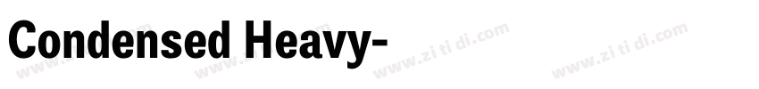 Condensed Heavy字体转换